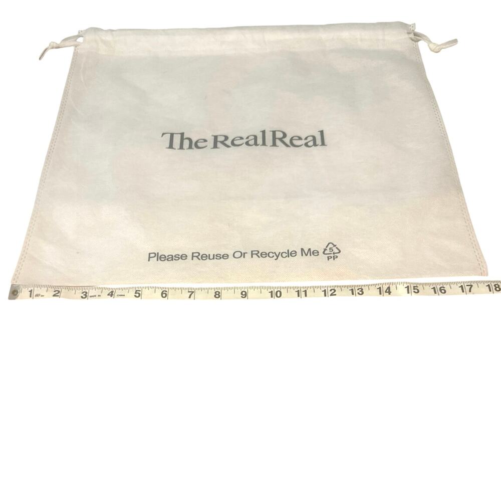 The Real Real white dust bag in excellent condition